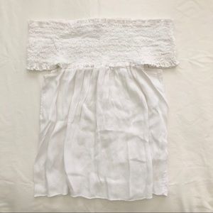 brandy melville white seymour off the shoulder top